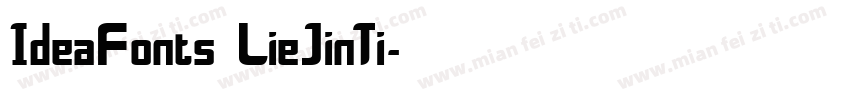 IdeaFonts LieJinTi字体转换